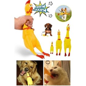Resim Genel Markalar Ses Çıkaran Tavuk Kedi Köpek Oyuncağı 30 cm. 