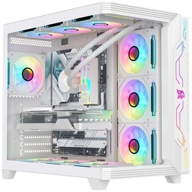 Resim Gameagle Storm Bilgisayar Kasası / 850w + 80 Power / 360 Mm Sıvı Soğutma Dereceli Beyaz 