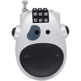 Resim Jokmae Kırmızı 4 Haneli Kilitli Genişleyebilir Çelik Tel Jokmae Kaskı Kilidi - Elektrikli Bisiklet Ve Bagaj İçin Anti Hırsızlık Koruma C32 Tipi 