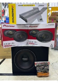 Resim Takım Set 30 Cm Bas Sx-pw5500.5 Oto Anfi Pıoneer Hoparlör İki Takm 