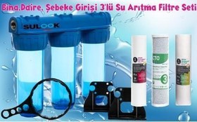 Resim Şebeke,daire,bina Girişi Su Arıtma Sistemi 3'lü Süper Ekonomik Set 