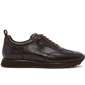 Resim Derimod Erkek Kahverengi Bağcıklı Deri Casual Sneaker 25WFD693522 