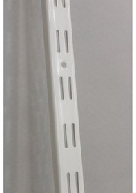 Resim 4 Adet 200 Cm Beyaz Çift Delikli Raf Dikme Destek Profili - Raf Direği Beyaz 