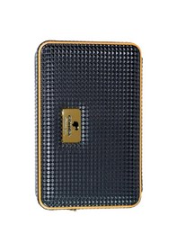 Resim Cohiba Limitli Üretim Dahili Çakmak Kesici Dijital Nem Ölçerli Siyah Puro Taşıma Çantası - Seyahat Humidoru - Tr8840 