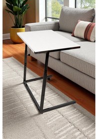 Resim Yükseklik Ayarlı Oturma Odası Zigon Laptop Sehpası Masası 