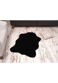 Resim Tappeto Re x Tavşanı Post Peluş Siyah 