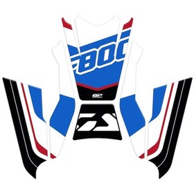 Resim GP Kompozit BMW F 800 GS 2024 Uyumlu Tank Pad Seti Mavi-Kırmızı 