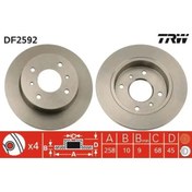 Resim Trw ARKA FREN DISKI DUZ PRIMERA P10 P11 9602 1,6 2,0 ALMERA II 1,5 0006 258X4 