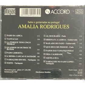 Resim Müzik Cd Sidir - Plak Değildir Cd Amalia Rodrigues Fados E Guit 