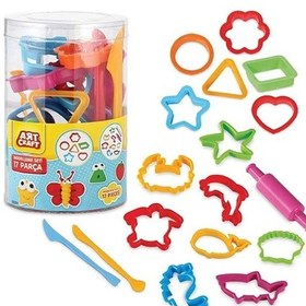 Resim Art Craft İnsan Figürü Seti Oyun Hamuru 150 gr +17 Parça Hamur K 