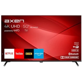 Resim Axen AX50FIL242 50" 4K Ultra HD WebOS Smart LED TV 