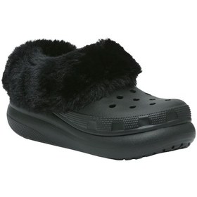 Resim Crocs Furever Crush Kadın Ev Botu Siyah Siyah 