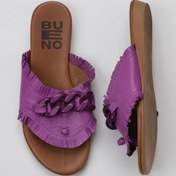 Resim Bueno Shoes Lila Deri Kadın Parmak Arası Terlik 01wu7408 