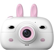 Resim Geeroyoo Çocuklar İçin Taşınabilir Çift Lensli 1080p Mini Dijital Fotoğraf Makinesi - Pembe 