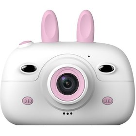 Resim Geeroyoo Çocuklar İçin Taşınabilir Çift Lensli 1080p Mini Dijital Fotoğraf Makinesi - Pembe 