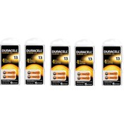 Resim Duracell 13 Numara İşitme Cihazı Pili 5'Li Paket 