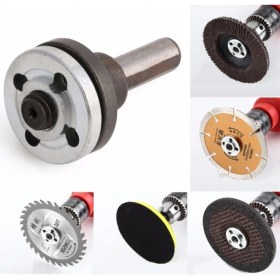 Resim Depolife Matkap Için Disk Bağlama Adaptör Seti Somunlu Matkaba Disk Bağla Montaj Seti Taşlama Somunu Cırt Tab 