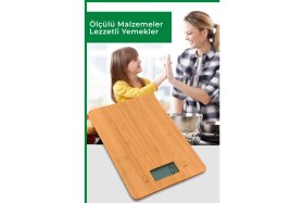Resim Medisana 48430 Antibakteriyel Bambu Mutfak Baskülü 