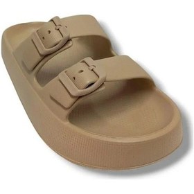 Resim Akınalbella Akınal E282.m.0000-26 Eva Çift Bant Anatomik Erkek Terlik Camel 