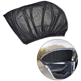 Resim Ally Araba Yan Cam Perdesi Sineklik Araç Oto Güneşlik Örtü Perde-Siyah 