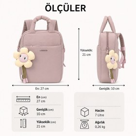 Resim Lassig Mini Minoa Bebek Çocuk Sırt Çantası Powder Rose 