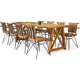 Resim Neiwel Bues Doğal Ahşap Toplantı Masası x 80 x 220 Açık Ceviz 