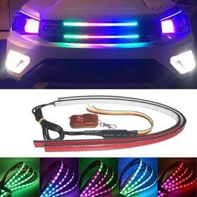 Resim X-Large Garage Panjur Ici Rgb LED Aydınlatma 60 cm Uzaktan Kumandalı 