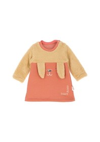 Resim Modanino Kız Bebek Peluş Elbise 6-12ay 12474 Somon Rengi 
