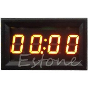 Resim 12v/24v Araç Elektronik Dijital Saat Araba Kamyon Gösterge Paneli Zaman Saati Saat Turuncu 