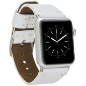 Resim Bouletta iOS Uyumlu Watch Deri Kordon 38-40-41-42-44-45Mm Orfe Beyaz 