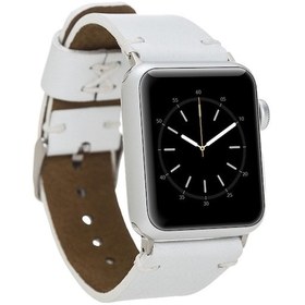 Resim Bouletta iOS Uyumlu Watch Deri Kordon 38-40-41-42-44-45Mm Orfe Beyaz 