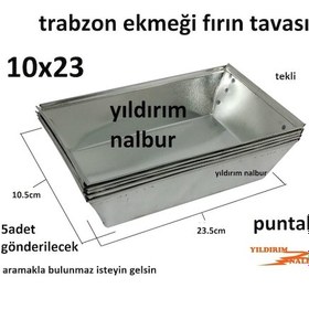 Resim Trabzon Ekmeği 10x23 Fırın Tavası Puntalı Minik Tekli Taş Fırın T 