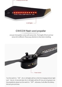 Resim Profisher Djı Mavic Pro Düşük Gürültü Led Flaş Kelime Programlanabilir Pervane 