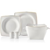 Resim Korkmaz Bone Selection 60 Parça Kare Yemek Takımı A8433 