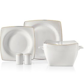 Resim Korkmaz Bone Selection 60 Parça Kare Yemek Takımı A8433 