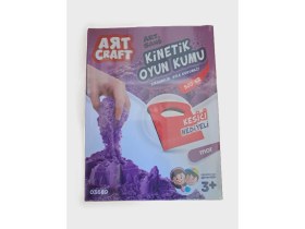 Resim Art Craft Aksesuarlı Mor Kinetik Oyun Kumu 500 gr 