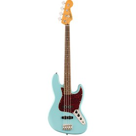 Resim Squier 0374530504 Classic Vibe '60s Jazz Bass Gitar (daphne Blue - Laurel Klavye) | Vintage Üst Seviye İnce Sap Profili Ve Klasik J-bass Tınısı 