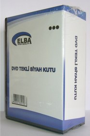 Resim ELBA Tekli Siyah Standart Dvd Kutusu 5 Li Pl-221a 