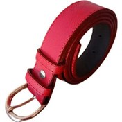 Resim Unisex Kot ve Kumaş Pantolon Çocuk Kemeri Kırmızı 