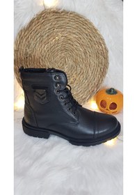 Resim Dacfy Hakiki Deri İçi Yünlü Erkek Postal Bot Ckr00371 