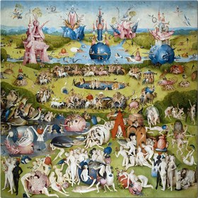 Resim TabloShop Hieronymus Bosch - Dünyevi Zevkler Bahçesi Tablosu (Model 3) - (ÖLÇÜSÜ 70x70 cm) BS-250__model_3 