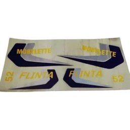 Resim Mobylette 52 Filinta Yazı Takımı Mavi-Gri 