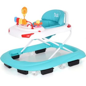 Resim Duux Plano Oyuncaklı Müzikli 3 Kademeli Örümcek Bebek Yürüteci Turkuaz 