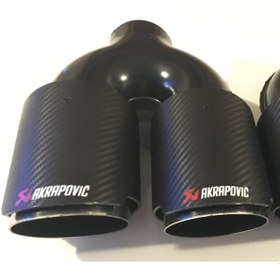Resim Akrapoviç Egzoz Ucu Çiftli 90 Mm 1 Adet sol Taraf 