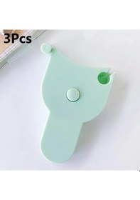 Resim Green-3 Adet Ölçüm Bandı Otomatik Teleskopik Bant Bant Taşınabilir Dikiş Terzi Terzilik Ölçüm Cetveli Bel Göğüs Bacaklar 