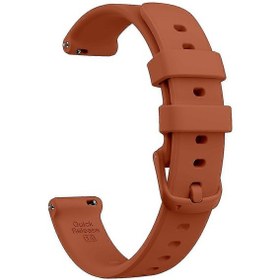Resim Garmin Lily 2 Mocha Brown İçin Silikon Saat Kayışı 