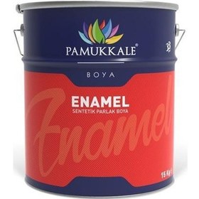 Resim Pamukkale Enamel Sentetik Parlak Boya 15 Kg Ral 7035 Açık Gri 