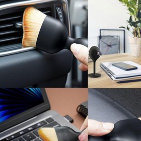 Resim Kapaklı 2 Adet Premium Araba İç Temizlik Fırçası - Yumuşak Kıllar, Çizik Olmayan ABS Reçine Araç Detaylandırma ve Toz Alma Aracı, Kolay Temizlik, Çiziksiz Temizleme | Ergonomik tutma tasarımı | ABS Reçine Fırça, Araba Temizlik Aksesuarları 