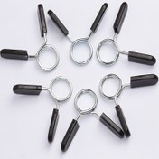 Resim 1 adet Paslanmaz Çelik Dambıl & Barbell Yaylı Kelepçe - Güvenli Tutuş, 2.5cm Delik Çapı 