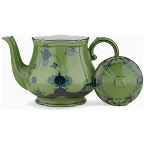 Resim Ginori 1735 Çaydanlık Porselen 680ml Oriente Italiano Koleksiyonu Şık Desen Kapaklı Çaydanlıklar 20 Çok Renkli 